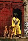 An Arab And His Dogs by Jean-Leon Gerome